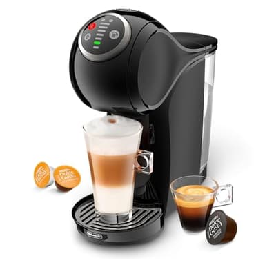 NESCAFÉ DOLCE GUSTO De'Longhi Nescafe Dolce Gusto, Genio S PlusEDG315.B, Kapsel-Kaffeemaschine, Espresso, Cappuccino, Latte und mehr, 0,8 l, Schwarz
