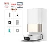 DREAME X40 Ultra Complete Saugroboter mit Wischfunktion, 12.000Pa Saugkraft, 70℃ Wischmopp, selbstreinigend, automatische Entleerung, automatisches Nachfüllen, Anti-Wirrwarr und anhebbare Bürsten