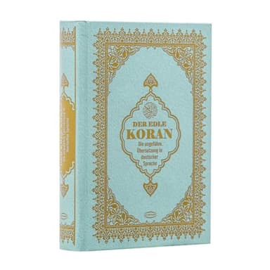 Der edle Koran - Deutsche Übersetzung von Frank Bubenheim mit QR-Code, Mintgrün (Hardcover) Gebundene Ausgabe