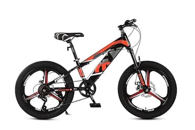 Cyclux 20 Zoll Kinder-Mountainbike für Jungen & Mädchen – 7-Gang Shimano Schaltung – Scheibenbremsen vorne & hinten – gefederte Gabel – robuster Stahlrahmen – Kinderfahrrad Farbe Rot