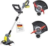 FANZTOOL Akku Rasentrimmer 20V, inkl. 2Ah Akku, Ladegerät, 15 Ersatzmesser, CE/GS TÜV ZERTIFIZIERT