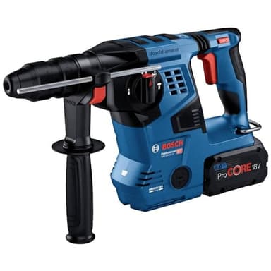 Bosch Professional 18V System Akku Bohrhammer GBH 18V-28 CF (inkl. Zusatzhandgriff, Fetttube, Schnellspannbohrfutter, Einlage, L-BOXX, ohne Akku/ Ladegerät)