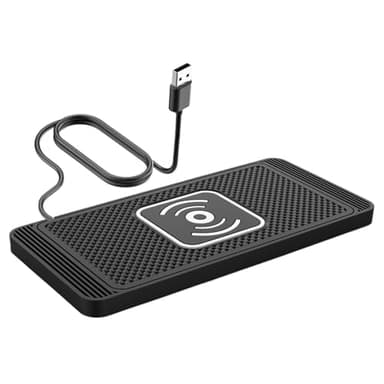 Kabellose Auto Ladematte,Kabelloser Handy Ladegerät fürs Auto | 99 cm Kabel Automatische Sensorik rutschfeste Ladeplatte Für Reisealltag