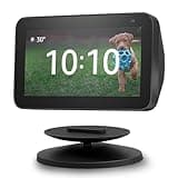ELPHA Ständer für Echo Show 5 und Show 8 (1. und 2. Generation) | Verstellbare Halterung Kompatibel mit Amazon Alexa Show Gerät | Magnetbefestigung, 360-Grad-Schwenker, Neigefunktion | Schwarz