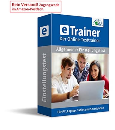 Einstellungstest Komplettpaket 2025: eTrainer – Der Online-Testtrainer | Über 2.600 Aufgaben mit Lösungen: Allgemeinwissen, Sprache, Mathe, Logik, visuelles Denkvermögen, Konzentration...