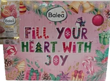 Balea Adventskalender 2025 mit zusätzlich 2 limitierten Masken Pink Berry Cream Maske für Damen - Fill your Heart with Joy - limitiert