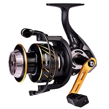 PROBEROS Spinnen Angelrolle - Spinnrolle Kohlefaserbremse Aluminiumspule Frisches Wasser Salzwasser Karpfen Angeln Spinnrollen - Größe 4000