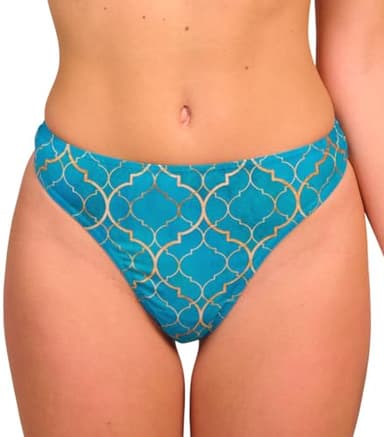 Kiniki Tan Through Sonnendurchlässige Bikinihose G-Zeichenfolge Damen Bademode - Emerald