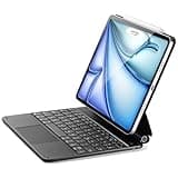 ESR Magnetische Keyboard Hülle,Tastatur für iPad Air 6/5/4/Pro 11, Air 11" (M3/M2, 2025/2024), Freischwebendes Ständer Design, Federnde Tasten, Präzises Multi-Touch Trackpad, Schwarz