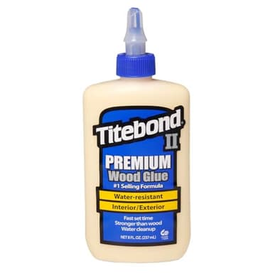 Titebond 5003 II Premium Holzleim, wasserfester Holzkleber für den Profigebrauch, Größe: 237 ml, 1 Stück, 500-3