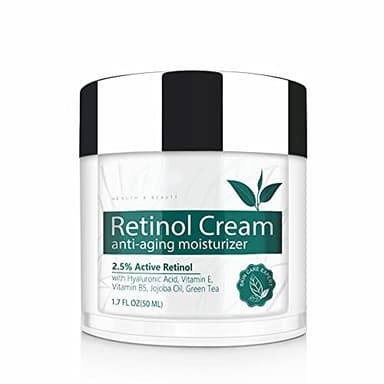 Retinol Gesichtscreme, IFUDOIT Face Feuchtigkeitscreme mit 2,5% Retinol, Hyaluronsäure, Tag und Nacht Anti-Aging-Creme für Frauen und Männer, für Alle Hauttypen
