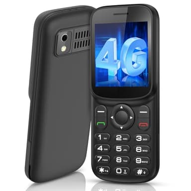 T185 4G Handy Ohne Vertrag mit Dual-SIM-Slot | Kompakt und leicht | 1.8" Farbdisplay | Bluetooth |1000mAh Akku |FM-Radio | LED-Taschenlampe | LTE Prepaid Tastenhandy | All Carrier Kleines Mobiltelefon