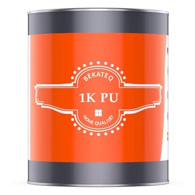 BEKATEQ 1K PU Versiegelung 2kg farblos für Beton, Holz, Fliesen - Betonversiegelung, Bodenversiegelung von Epoxybeschichtung, Steinteppich innen & außen - UV-fest, Wasserfest, Frostsicher - BK-635PU