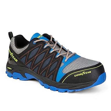 Goodyear GYSHU1503 S1P SRA HRO Metallfreie Arbeitssicherheitstrainer für Männer, blau/schwarz, 44 EU