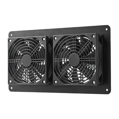 Lawnoval 30 W Solar-Abluftventilator-Set mit monokristallinem Panel, Dual-12-V-Lüfter, 3000 U/min für Gewächshaus-/Küchenbelüftung, IP65 wasserdicht, solarbetriebener Ventilator mit 5521