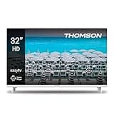 Thomson 32 Zoll (80 cm) LED HD Weiß Easy TV – Kein Smart – USB, HDMI, Triple-Tuner (Kabel/Satellit/Antenne), CI+, A+ Panel – 32HD2S13W