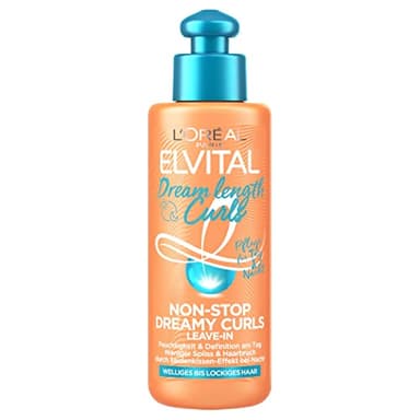 L'Oréal Paris Elvital Leave-In Conditioner für definierte Locken, Anti-Frizz Haarkur für mehr Schwung und Griffigkeit, Dream Length Curls Non-Stop Dreamy Curls, 1 x 200 ml