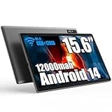 azamp 15,6 Zoll Android 14 Tablet, MES-B3 Großes Tablets mit IPS-Display, Helio G99 Octa-Core, 6GB RAM+128GB ROM(1TB TF) Tablet, 12000mah, BT5.0, 2.4G/5G WiFi, 4 Sprecher, 32MP Kamera