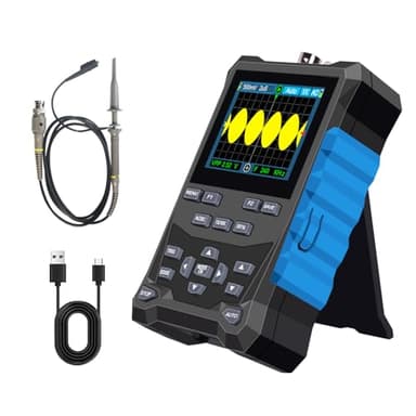IN120MPro Handheld-Oszilloskop/DDS-Signalgenerator 2-in-1, 120 MHz Bandbreite, 500 MSa/s Abtastrate, 2,4"-Farbdisplay, Signalgenerator, 2500 Wellenform-Speicher, Auto-/Normal-/Einzel-Trigger