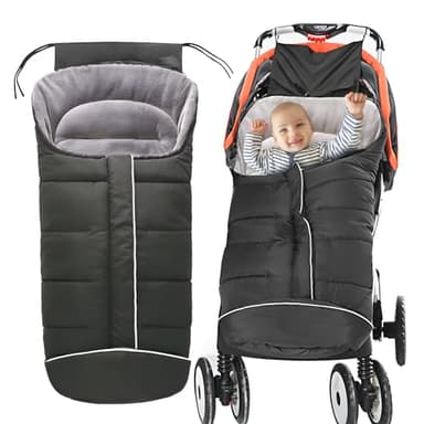 EspRaL Universal Fusssack Winter Baby Kinderwagen, Baby Fußsack Kinderwagen Winter, Fußsack Buggy, Kinder Winterfußsack, Babyfußsack für Kinderwagen Sportsitz Babyschale