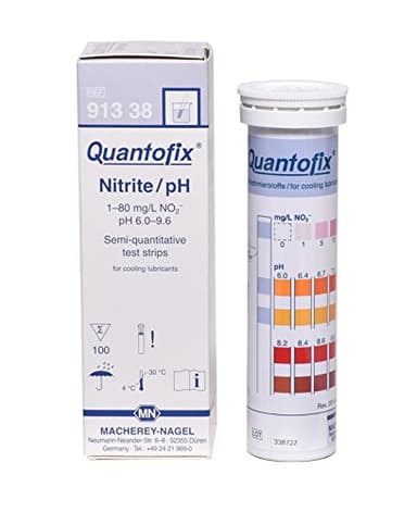 quantofix 1138919 Nitrit/PH Test Stick für die Kühlung Gleitmittel, 6 mm x 95 mm (100 Stück)