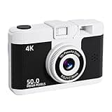4K HD 1080P Kamera Autofokus Vlogging Kamera 16X Zoom Fotokamera, 2,4 IPS Bildschirm Digitalkamera, Camcorder-Kamera Videokamera für Erwachsene Kinder (Schwarz)