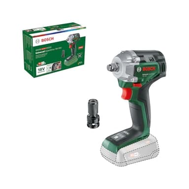 Bosch Akku-Drehschlagschrauber UniversalImpactDrive 18V-350 (kraftvolles Schrauben und Befestigen im Bauwesen; max. Drehmoment: 350 Nm; Sechskantadapter; 18 Volt System; ohne Akku)
