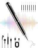 Digitales Diktiergerät 64GB, Aufnahmegerät mit 768 Stunden Kapazität, Voice Recorder Pen mit Rauschunterdrückung, EIN-Knopf-Aufnahme, Zeitstempel, Mini Diktiergerät für Meetings,Vorlesungen (64GB)