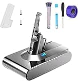 Batterie für Dyson V8 SV10,21,6V 6.0ah SV10 Ersatzakku, Akku für Dyson V8 Serie kabelloser Staubsauger, V8 Absolute Animal Filter Motorhead Fluffy, Kompatibel mit für Dyson V8 Staubsaugern