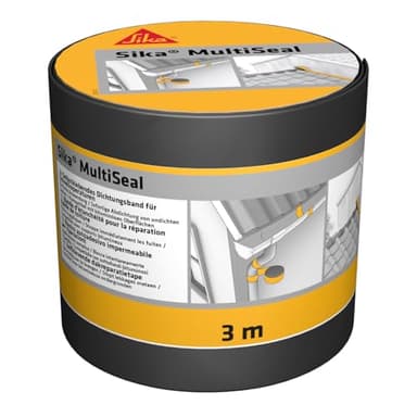 Sika – Dichtungsband MultiSeal Grau-Grün – für den Außenbereich – selbstklebend und wasserdicht – überstreichbar – 3 m x 100 mm