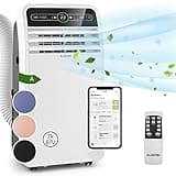 Klarstein Mobile Klimaanlage mit Abluftschlauch, 4-in-1 Klimagerät, Ventilator, Luftentfeuchter & Nachtmodus, Kleine & Portable Klimaanlage für Wohnung & Büro, Niedriger Verbrauch, 7000 BTU