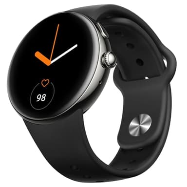 Parsonver Smartwatch mit HD AMOLED- Display, KI-Sprachassistent & Bluetooth Anrufe, Fitness Watch mit 120+ Integrierte Sportmodi, Herzfrequenz & Schlaf, 2 Schnellwechsel Armbändern, Schwarz