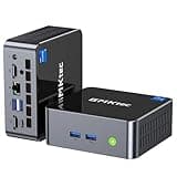 GMKtec Mini-PC Intel i5-12450H (Turbo 4,4 GHz) 32 GB (8x2) DDR4 3200 MHz 1 TB M.2 PCIe3.0 NVMe SSD Mini-Computer, USB 3.2/WiFi 6/BT5.2, 2,5G Ethernet/Type-C (DP/Daten)/HDMI*2/4K Desktop-PC