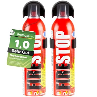 [Test SEHR GUT, Note 1,0*] GREENSENSOR Premium Feuerlöschspray 400 ml, Universal Löschspray, Schaum Brandschutzspray für Zuhause Auto, Schaumlöscher Spray Löschspraydosen, Car Accessories