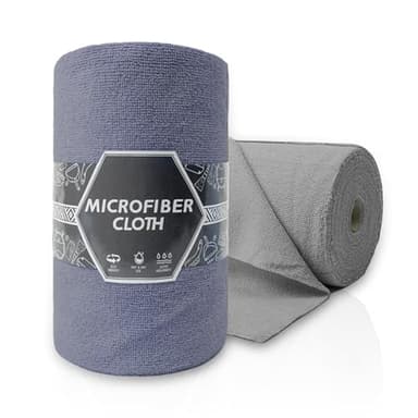 RoadLoo Putztücher, 40 Stück Spüllappen & Spültücher extra saugfähiges Microfasertuch kratzfrei Waschbar & Wiederverwendbar für Wohnküche Esstisch Waschlappen Putzlappen 20 Stück pro Rolle 2 Farben