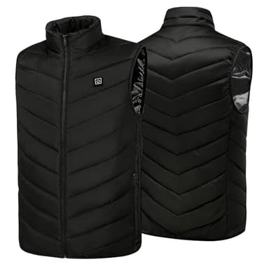 MeetHoo Herren Weste Steppweste Outdoorwesten Daunenweste Freizeit Jacke Ärmellose Fleece Sportweste für Männer Laufen Golf Wandern Reiten