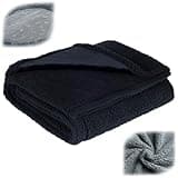YCYATS Liebesdecke Wasserdicht, Gemütlich wasserdichte Kuscheldecke Verschiedene Größen und Farben, fördert die Intimität (Schwarz, S(70x100cm))