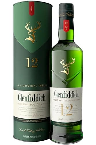 Glenfiddich 12 Jahre Single Malt Scotch Whisky mit Geschenkverpackung