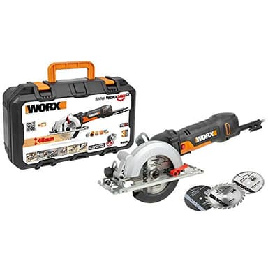 WORX WX439 Kompakt-Handkreissäge 480W - zum Sägen von Metall, Plastik, Holz, Stein und Fliesen - 120mm Sägeblatt