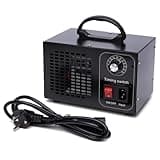 Ozongenerator 60,000mg/Std Ozongerät, O3 Ozongenerator Auto Ozon Luftreiniger mit 60Min Timer bis zu für Wohnung, Klima Desinfektion Reiniger Auto Ozone Generator (Schwarz)