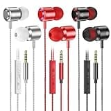 AESIGN In Ear Kopfhörer mit Kabel, 3-er Set mit Mikrofon und Lautstärkeregler, Stereo, Leichte In-Ear Ohrhörer, Kompatibel für Samsung, Tablet, Laptops, MP3 Player und Andere 3,5 mm Geräte