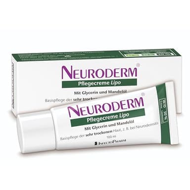 NEURODERM Pflegecreme Lipo, 100 ml – Creme mit Glycerin bei Neurodermitis | Lipolotio für sehr trockene Haut bei Ekzemen | Für Erwachsene, Kinder & Säuglinge – Reduziert Hauttrockenheit