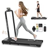Mobvoi Home Laufband Plus 3-in-1, klappbares Laufband, 2,5 PS, Lauf-und Gehgerät für unter den Schreibtisch, für das Homeoffice, LED-Display, Lautsprecher, große Lauffläche, 120 kg, 12 km/h