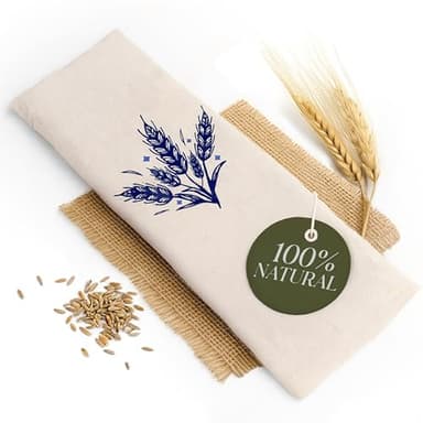 Dreamzie – Körnerkissen Mikrowelle mit 100 % natürlichen Weizenkörnern – Wärmekissen 20x53 cm – Alternative zum Kirschkernkissen