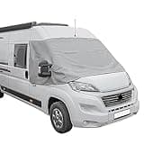 Preiswert&Gut Frontscheibenabdeckung kompatibel für FIAT Ducato X290 Weiß,Grau Wohnmobil UVSchutz (Grau)