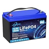 100Ah 12V Lithium Batterie,100Ah 12V LiFePO4 Batterie,15000 Zyklen,1280Wh,Batterie 280Ah 12v LiFePO4,mit Smart BMS,Tieftemperaturschutz,für Wohnmobil,Solaranlage,Boot Haushalt,Camping (100Ah Neu)