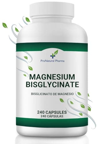 Magnesiumbisglycinat ProNatural Pharma |300 mg reines Magnesium mit hoher Bioverfügbarkeit/Tag| 240 vegane Kapseln |