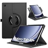 TiMOVO Drehbar Hülle Kompatibel mit Samsung Galaxy Tab A9+/A9 Plus 11 Zoll 2023 SM-X210/X216/X218, 90 Grad Drehbar Ständer Hülle, Auto Schlaf/Aufwach Schutzhülle für Galaxy Tab A9+ Tablet,Schwarz