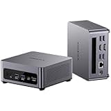 AOOSTAR G5 Mini PC AMD Ryzen 7 5825U(8C/16T, bis zu 4,5 GHz), Mini Desktop Computer 16 GB DDR4 RAM 512 GB M.2-SSD, Grafik 8 Kerne 3200 MHz Micro PC OCULINK/4K Display/HDMI/DP/Type-C für Schule/Büro