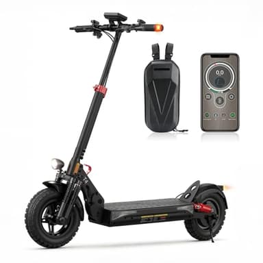 E Scooter mit Straßenzulassung mit Max 70KM Reichweite,10 Zoll Offroad Luftreifen Elektroroller mit Sechs komfortable Stoßdämpfer,Faltbarer E Roller Offroad Belastung bis 150 KG,APP-Sperre Fahrzeug